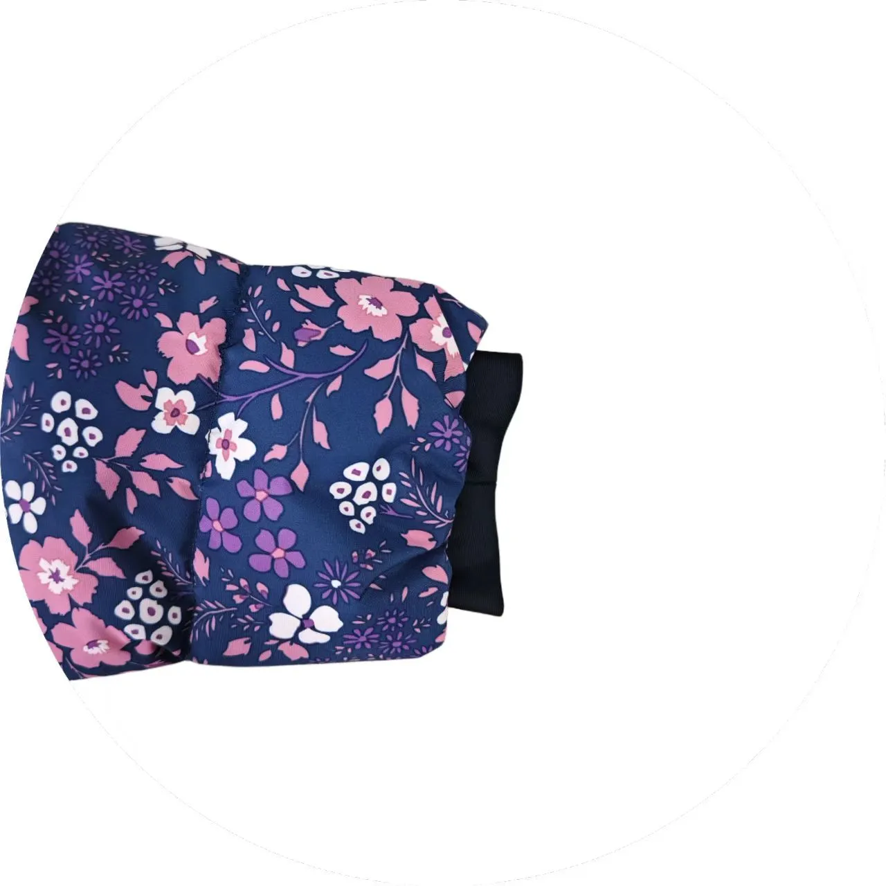 Warm Floral Hooded Down Coat for Women